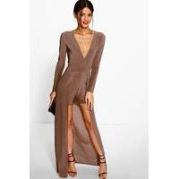 Maxi Style Skinny Playsuit - mocha