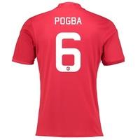 manchester united home cup shirt 2016 17 with pogba 6 printing red