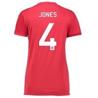Manchester United Cup Home Shirt 2016-17 - Womens with Jones 4 printin, Red