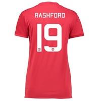 Manchester United Cup Home Shirt 2016-17 - Womens with Rashford 19 pri, Red