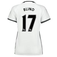 Manchester United Third Shirt 2016-17 - Womens with Blind 17 printing, White