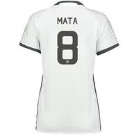 Manchester United Cup Third Shirt 2016-17 - Womens with Mata 8 printin, White