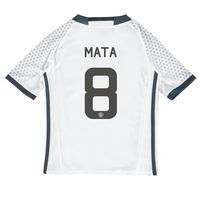 Manchester United Cup Third Shirt 2016-17 - Kids with Mata 8 printing, White