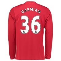 Manchester United Home Shirt 2016-17 - Long Sleeve with Darmian 36 pri, Red