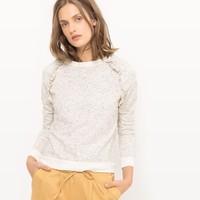 Marl Crew Neck Sweatshirt with Frills