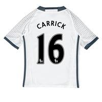 manchester united third shirt 2016 17 kids with carrick 16 printing wh ...