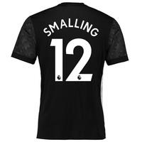 manchester united away shirt 2017 18 with smalling 12 printing black