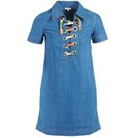 manoush lacet womens dress in blue