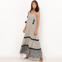 maxi dress with shoestring straps