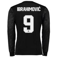 Manchester United Away Cup Shirt 2017-18 - Long Sleeve with Ibrahimovi, Black