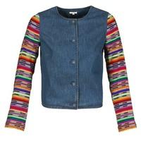 manoush indian denim womens jacket in multicolour