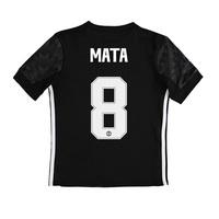 Manchester United Away Cup Shirt 2017-18 - Kids with Mata 8 printing, Black