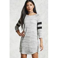 Marled Knit Varsity Dress