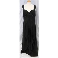 mascara 36 bust sleeveless black bridesmaidseveningprom dress