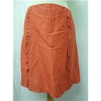 Marks and Spencer Per Una - Size: 16 - Orange - Knee length skirt