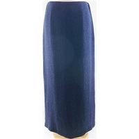 Marks and Spencer - Size: 14 - Blue - Calf length skirt