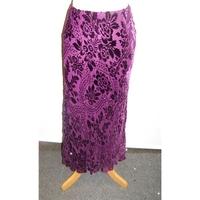 Marks & Spencer - Size: 14 - Purple - Long skirt