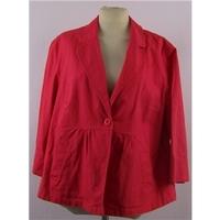 marks spencer size 16 pink casual jacket coat