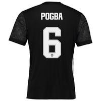 Manchester United Away Cup Shirt 2017-18 with Pogba 6 printing, Black