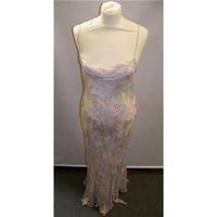maria grachvogel size 12 multi coloured long dress