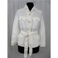 Max Mara - Size 6 - Ivory - Pure Linen Jacket