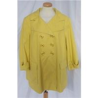 Marks and Spencer size 20 yellow coat