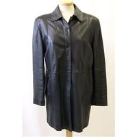 Marks & Spencer - Size: 14 - Black Leather Jacket