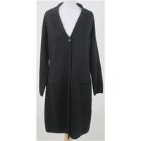 maxmara size m black longline wool cardigan