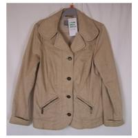 Marks and Spencer Per Una - Size: 10 - Beige - Casual jacket / coat