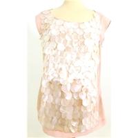 Marks and Spencer Limited Collection Baby Pink Sparkly Evening Top Size 16
