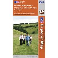 Market Weighton & Yorkshire Wolds Central - OS Explorer Active Map Sheet Number 294