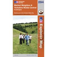 market weighton yorkshire wolds central os explorer active map sheet n ...