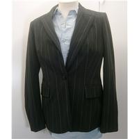 marks and spencer 10 black with pink stripes ladies jacket marks and s ...