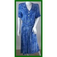 mandy marsh size 12 blue full length dress