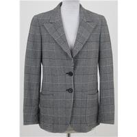 Max Mara size 6 black & white smart checked jacket