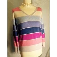 Marks and Spencer size 10 Striped Jumper 100% Cashmere BNWT