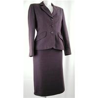 marks and spencer size 14 purple skirt suit