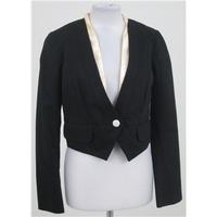 Marc by Marc Jacobs, size 10 black cropped cotton jacket