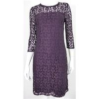 Marks and Spencer Size 8 Thistle Purple A Line Lace Dress