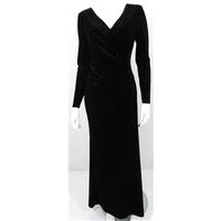 Marks and Spencer Size 8 Black Velvet Style Dress