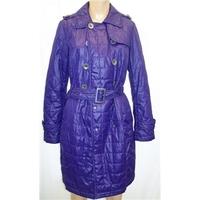 Marks and Spence Size 10 Purple Quilted Coat