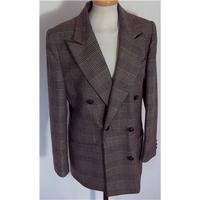 Marks & Spencer Size 34 Pure Wool Tweed Brown Blazer