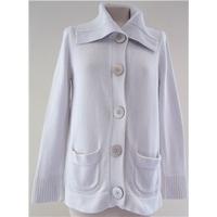 marks and spencer size 14 white cotton cardigan