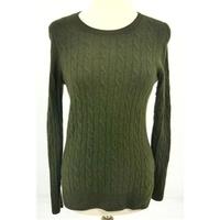 Massimo Dutti Size 6 High Quality Soft and Luxurious Pure Cashmere Green Jumper