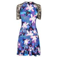 matthew williamson graphic floral print dress