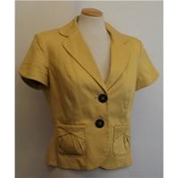 marks and spencer size 12 yellow smart jacket coat