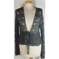 mais il est ou le soleil size 42 grey lace cardigan top