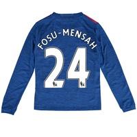 Manchester United Away Shirt 2016-17 - Kids - Long Sleeve with Fosu-Me, Blue