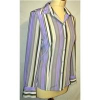 Marcona, size 10 lilac striped blouse