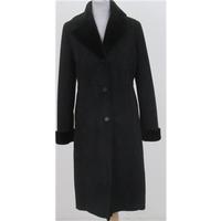 marks spencer size10 black smart winter coat